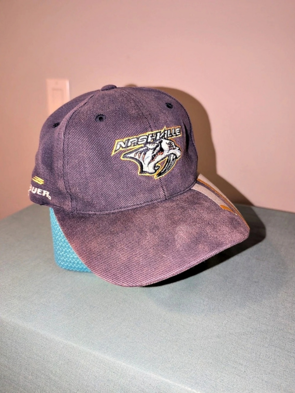 Vintage Nashville Predators NHL Hockey Bauer Adjustable Hat